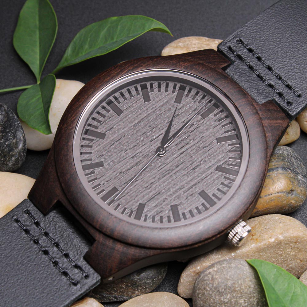 Dad Joke Champion |  Engraved Wooden Watch