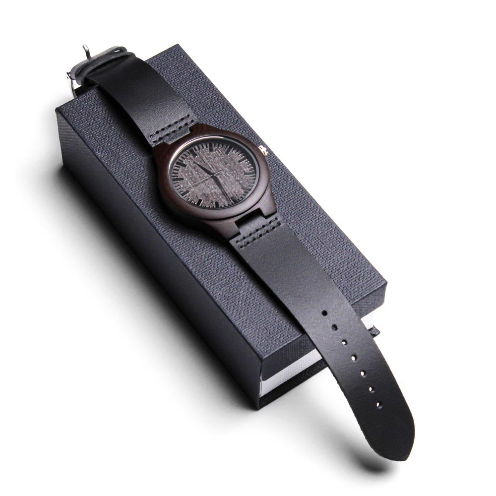 Dad Joke Champion |  Engraved Wooden Watch