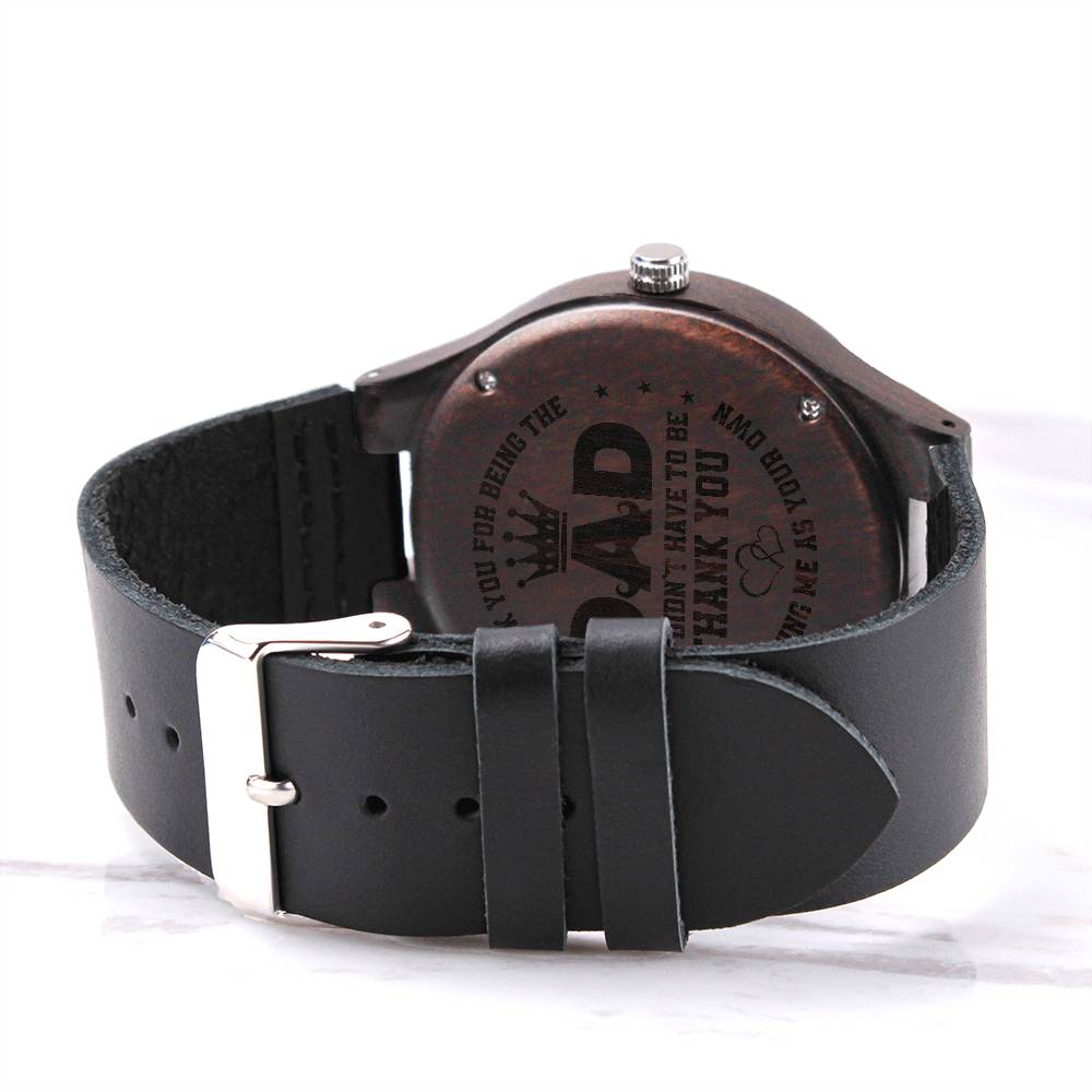 Dad you are my Favorite | Engraved Wooden Watch