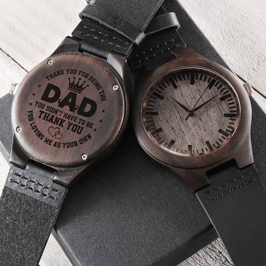 Dad you are my favorite | Engraved Wooden Watch