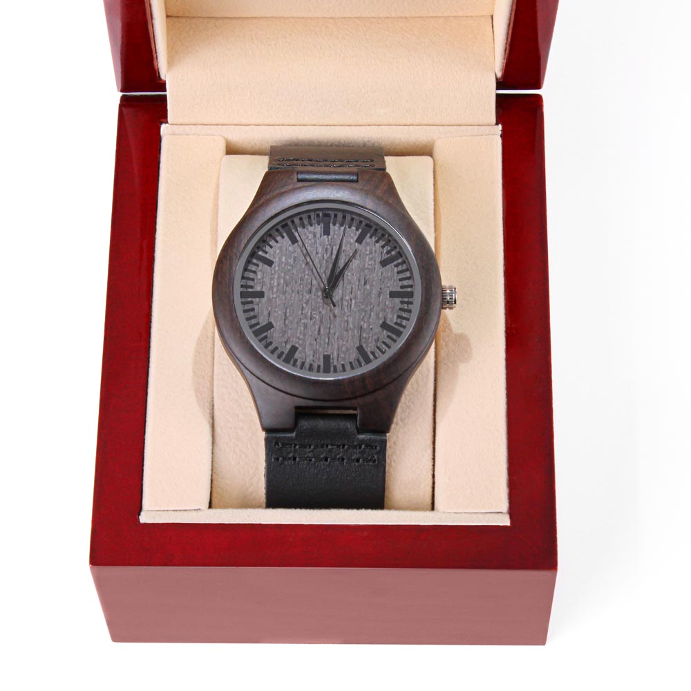 Dad Joke Champion |  Engraved Wooden Watch