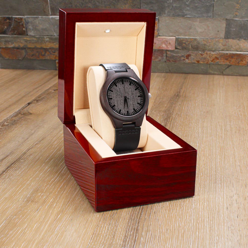 Coolest Dad Ever | Engraved Wooden Watch