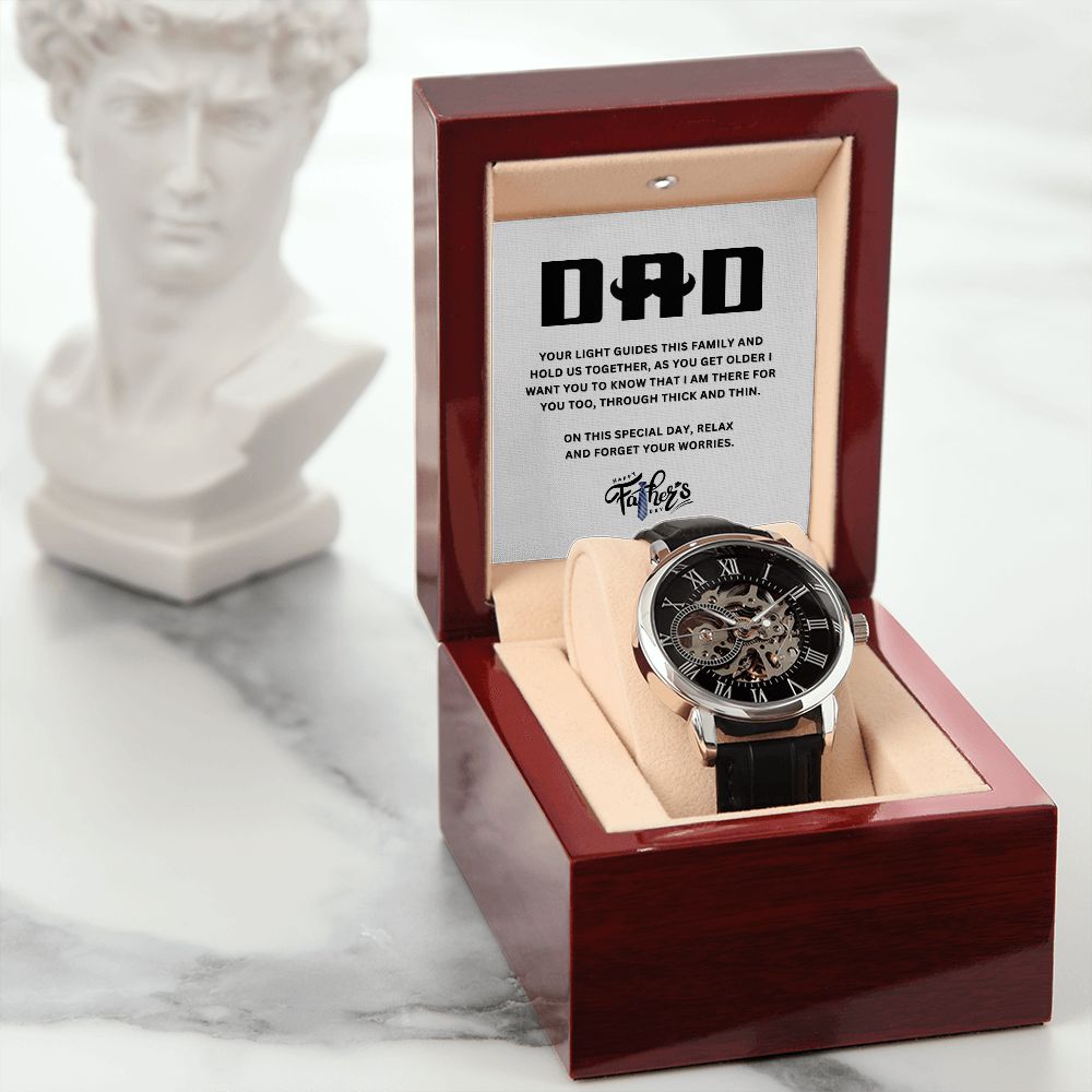 DAD | Happy Father's Day | Men's Openwork Watch
