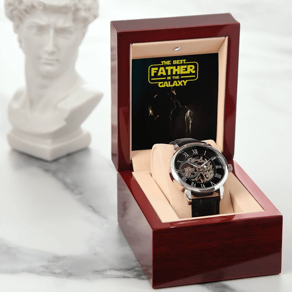 The Best Father in the Galaxy | Men's Openwork Watch