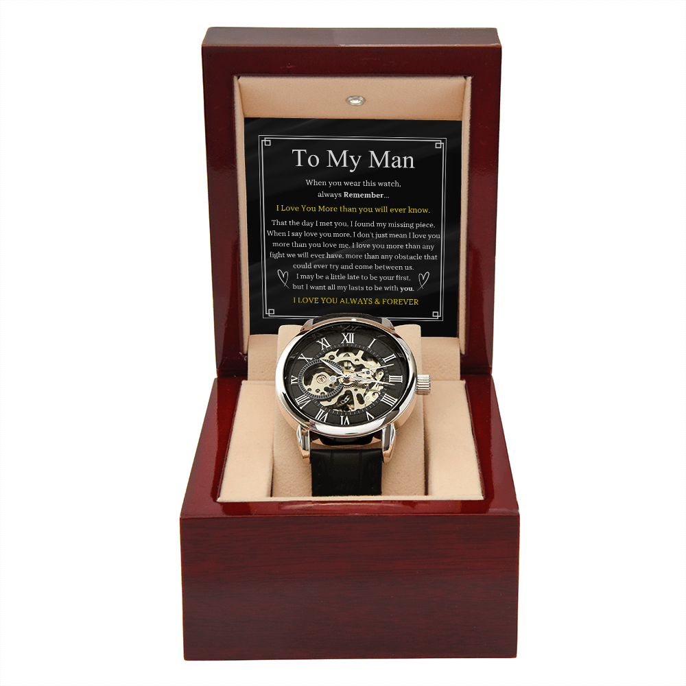 To My Man | Men's Openwork Watch
