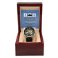 To My Dad | Happy Father's Day | From Your Son | Men's Openwork Watch