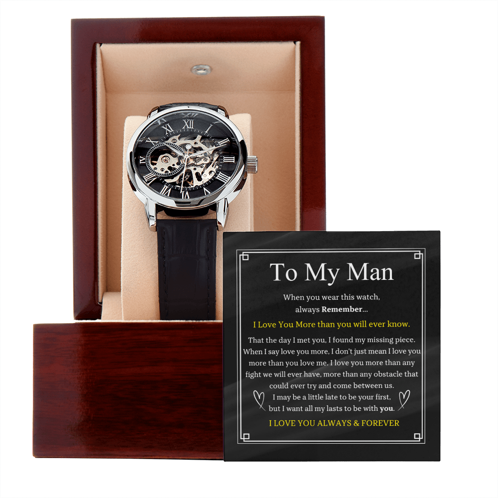 To My Man | Men's Openwork Watch