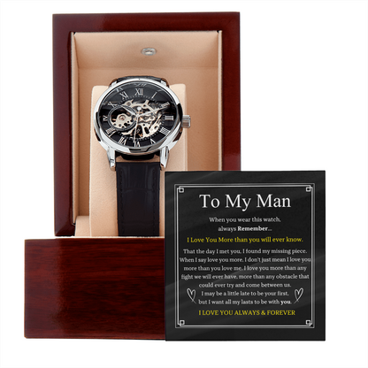 To My Man | Men's Openwork Watch