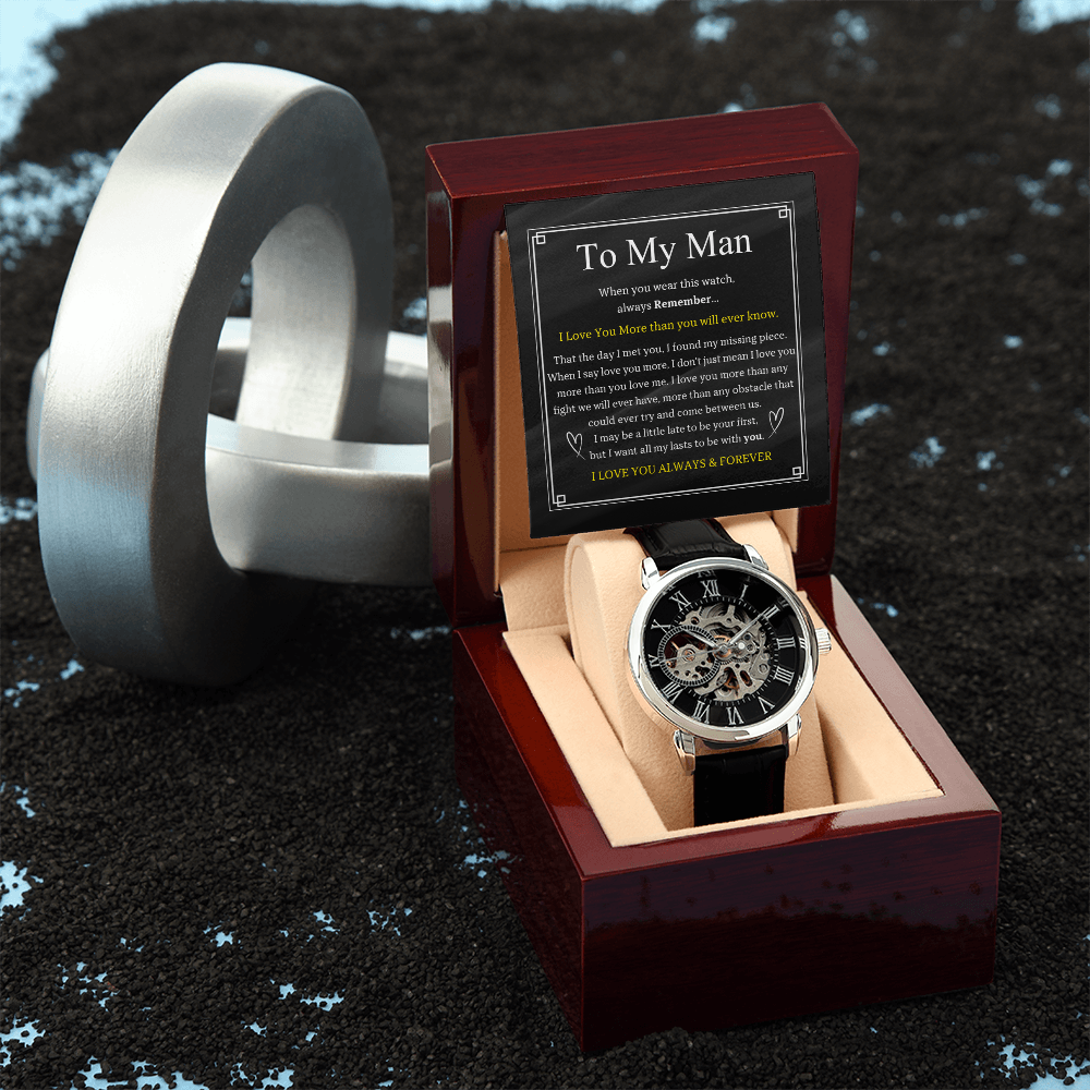 To My Man | Men's Openwork Watch