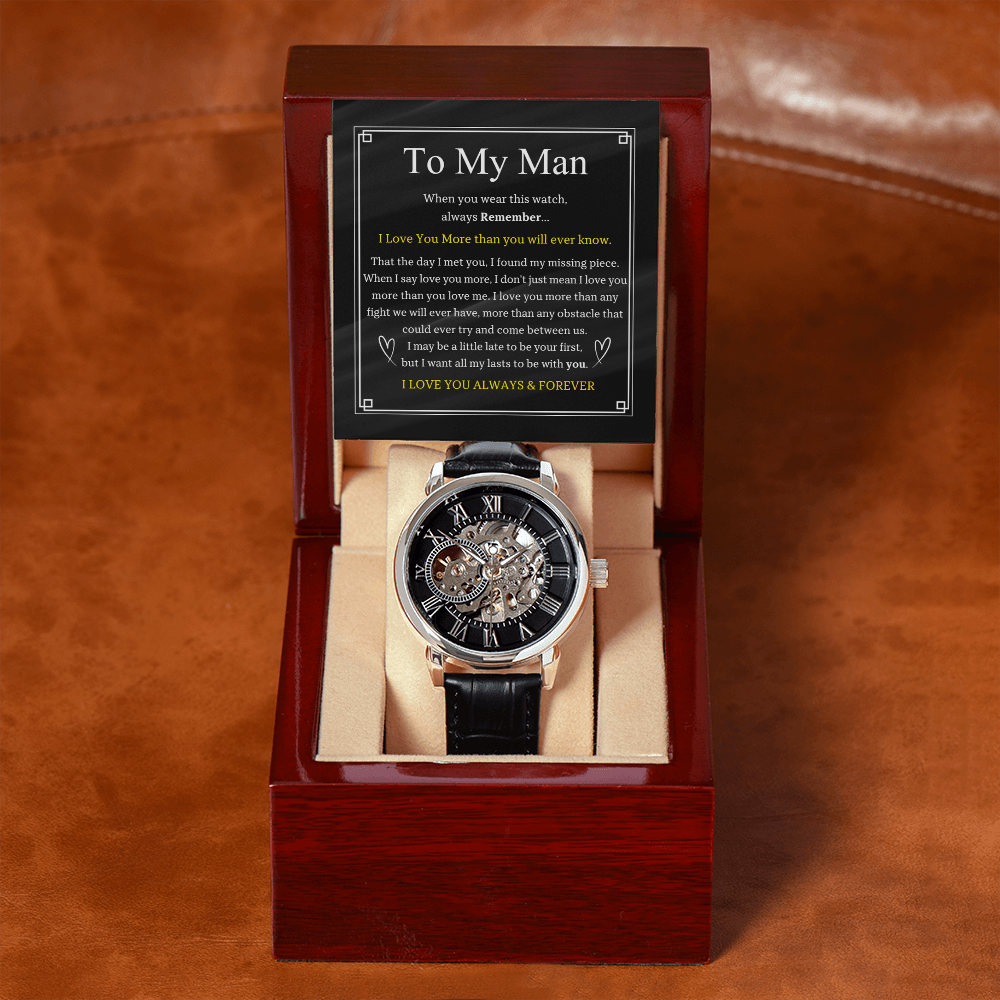 To My Man | Men's Openwork Watch