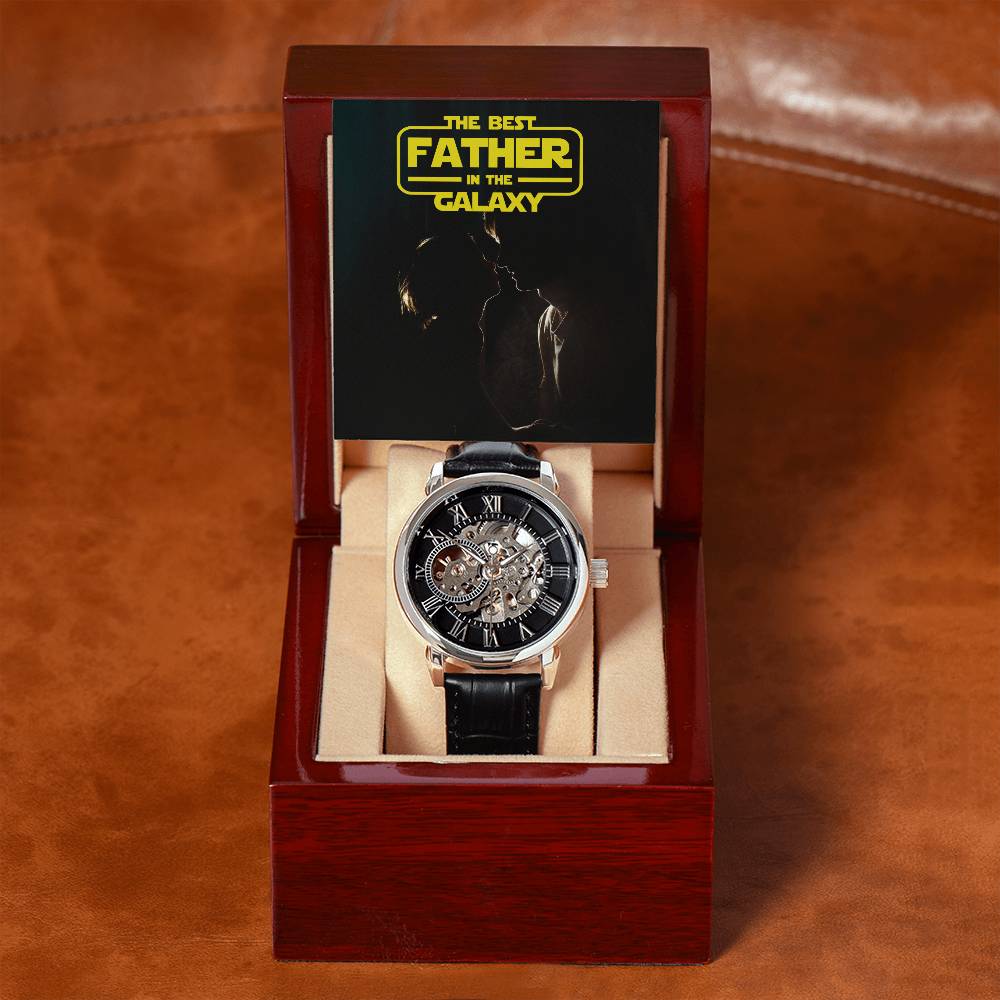 The Best Father in the Galaxy | Men's Openwork Watch