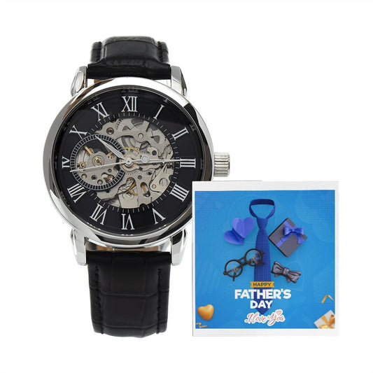 Happy Father's Day | I Love You | Men's Openwork Watch