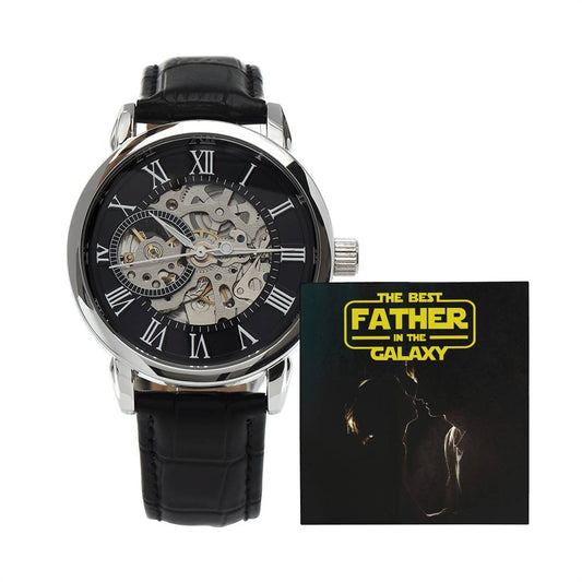 The Best Father in the Galaxy | Men's Openwork Watch