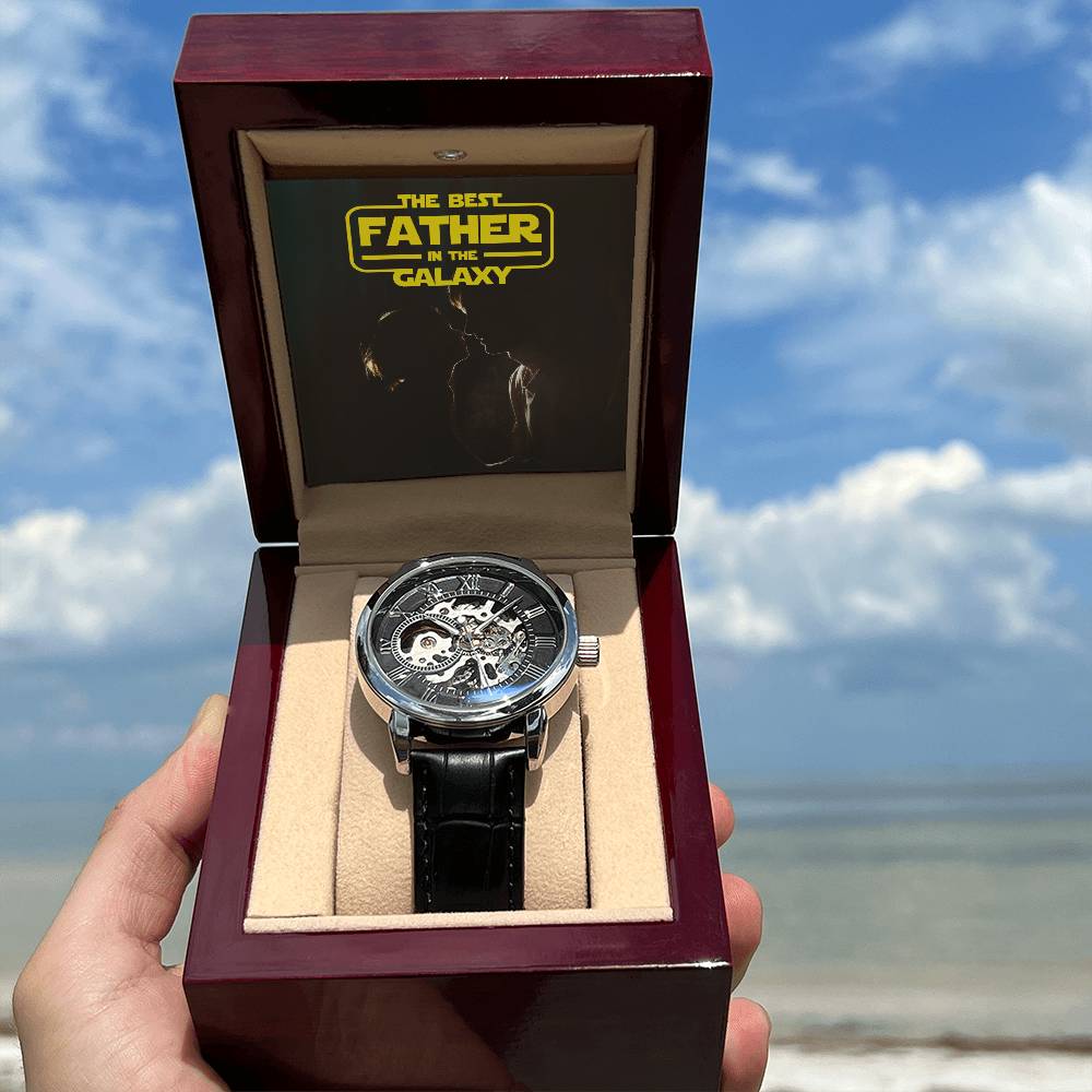 The Best Father in the Galaxy | Men's Openwork Watch