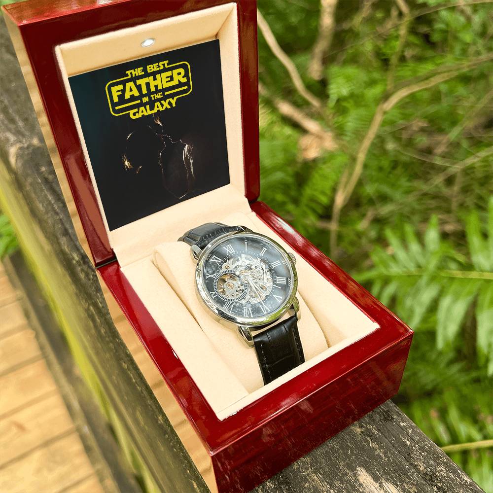 The Best Father in the Galaxy | Men's Openwork Watch