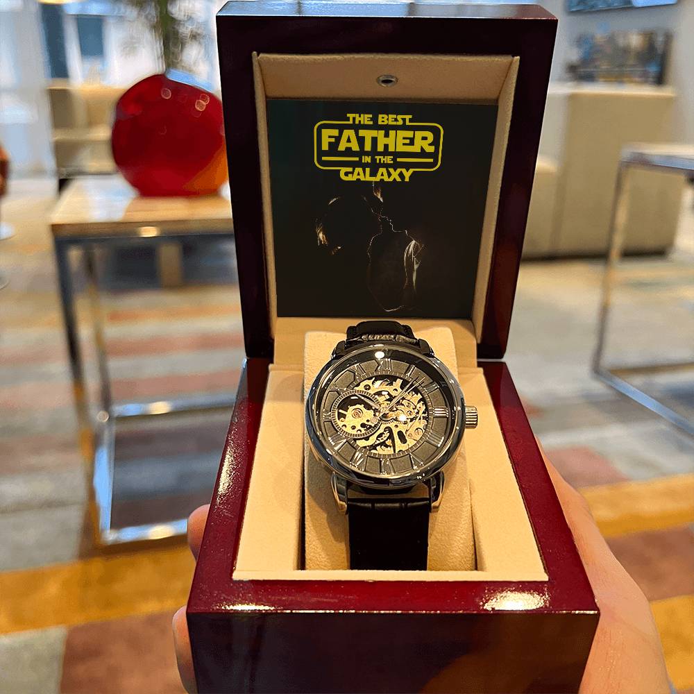 The Best Father in the Galaxy | Men's Openwork Watch