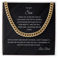 To My Son | Aim for the Skies | From Dad | Cuban Link Chain