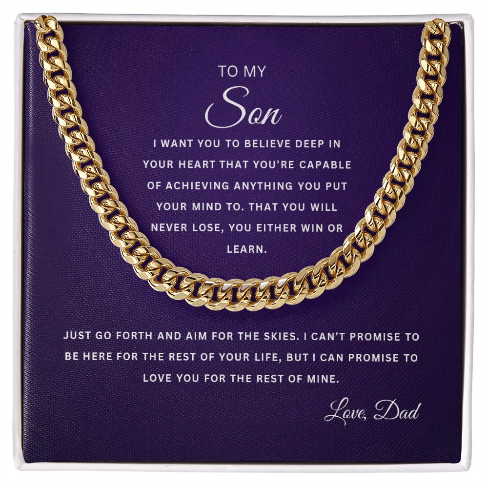 To my Son | You are Capable | Love, Dad