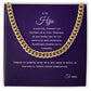 A mi Hijo | Siempre en mi Corazón | Cuban Link Chain