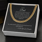 To My Dad | Thank you for the Sacrifices | Cuban Link Chain