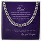To My Dad | Thank you for Everything | From Your Daughter | Cuban Link Chain