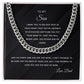 To My Son | Aim for the Skies | From Dad | Cuban Link Chain