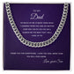 To My Dad | Thank you for Everything | From Your Son | Cuban Link Chain