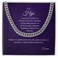 A mi Hijo | Siempre en mi Corazón | Cuban Link Chain