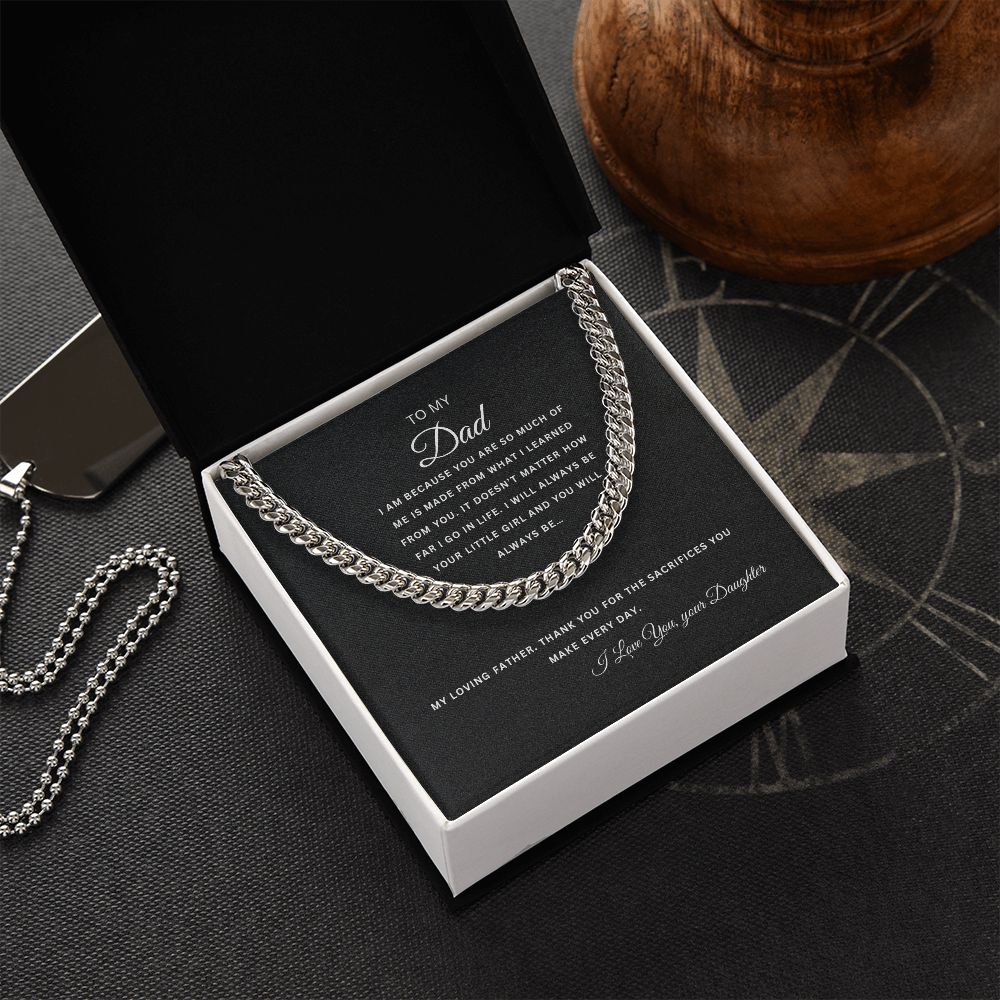 To My Dad | Thank you for the Sacrifices | Cuban Link Chain