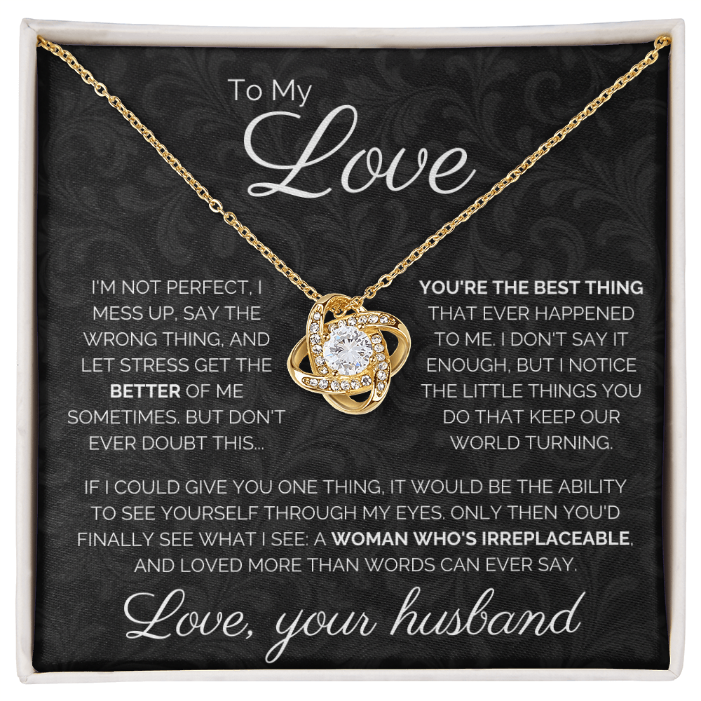 To My Love | Love Knot Necklace