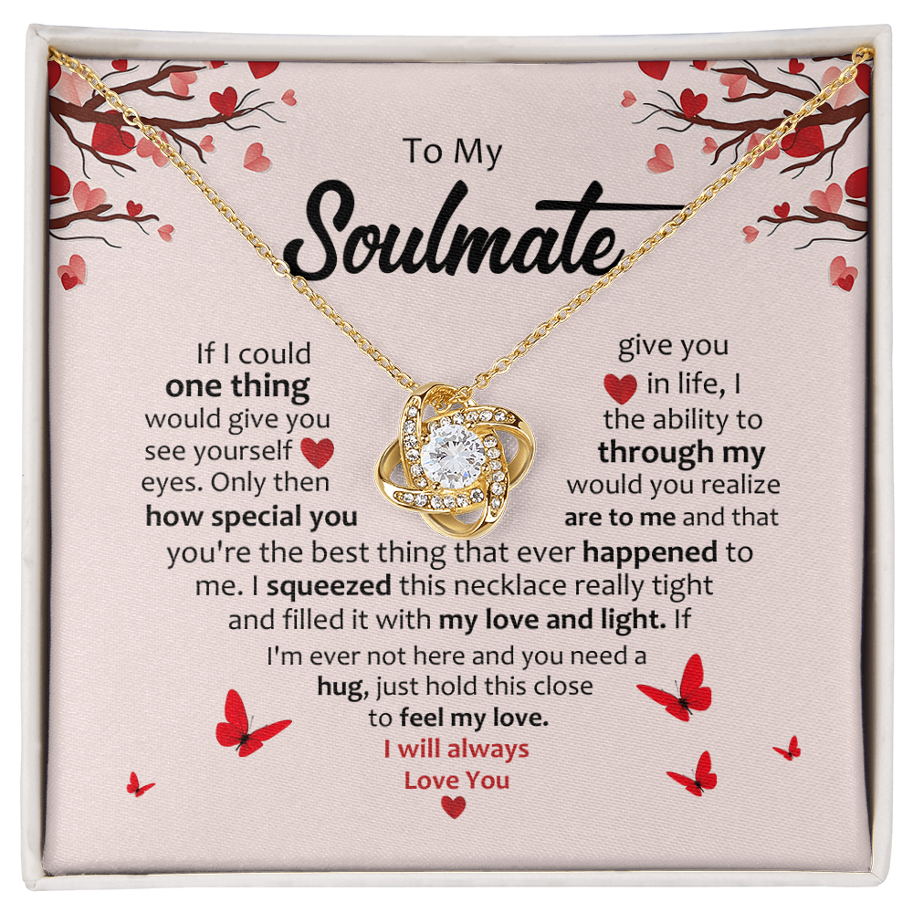 To My Soulmate | Love Knot Necklace