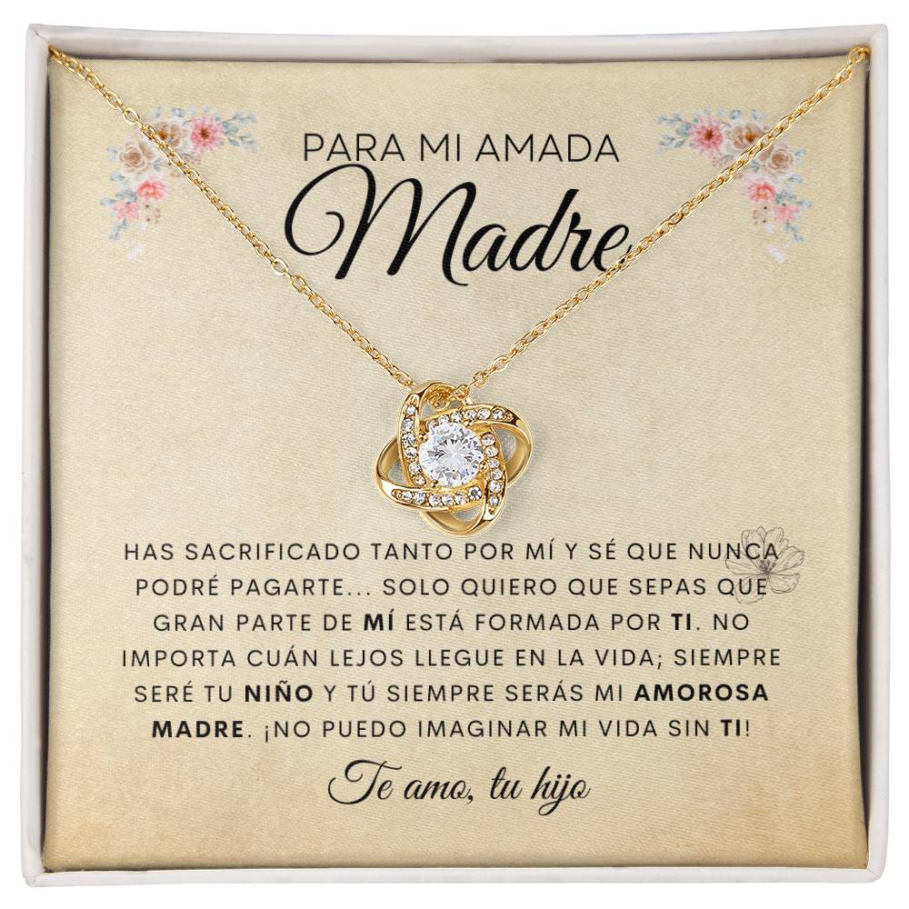 Para Mi Amada Madre | De Tu Hijo | Cadena Love Knot