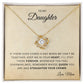 To My Daughter |  Love Knot Necklace | In your Heart | From Mom