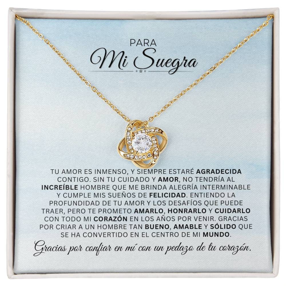 Para Mi Suegra | AGRADECIDA | Cadena Love Knot
