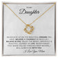 To My Daughter | Love Knot Necklace | Believe in Yourself | From Mom