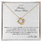 To My Badass Bonus Mom | Love Knot Necklace (Blood)