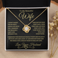 To My Beautiful Wife | Love Knot Necklace