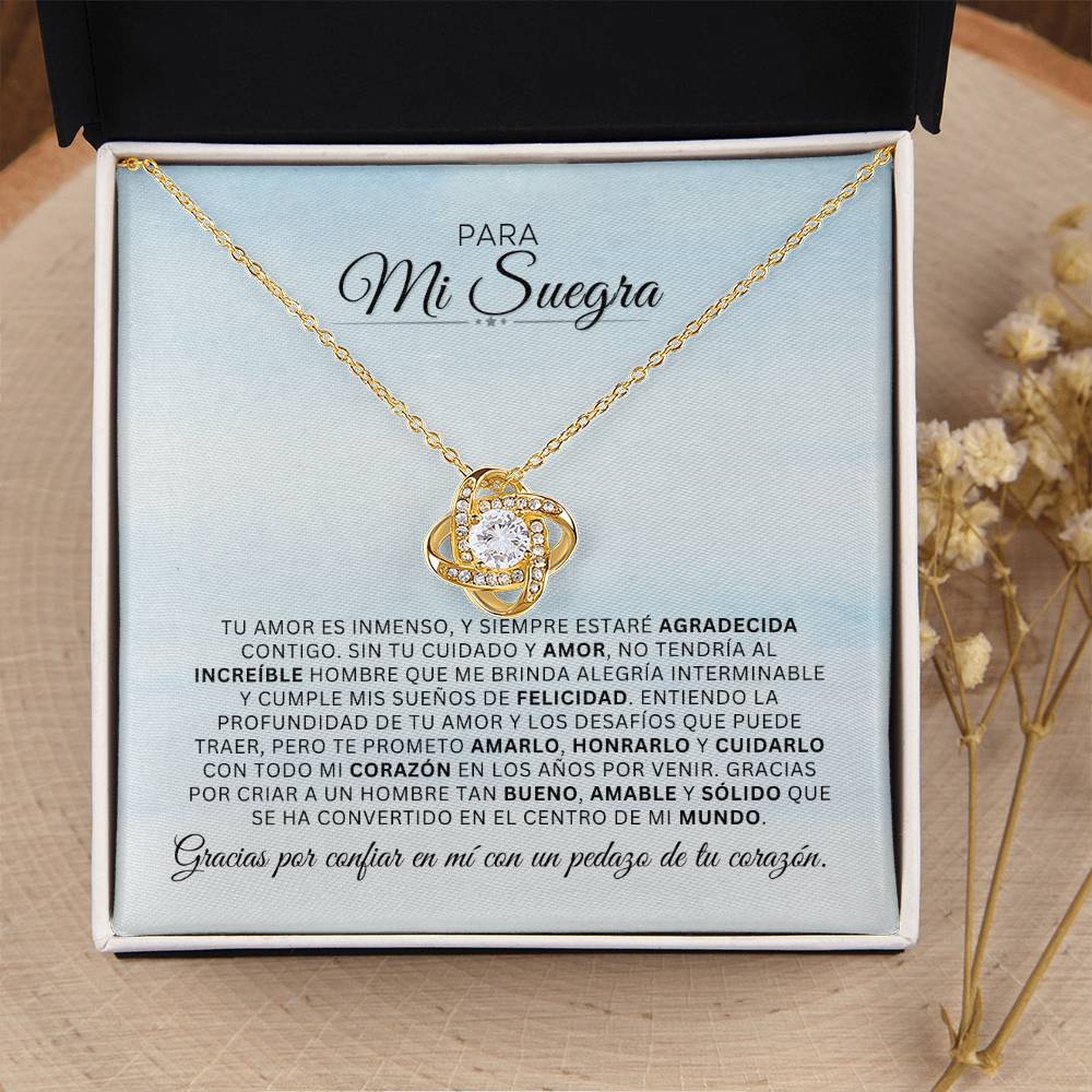 Para Mi Suegra | AGRADECIDA | Cadena Love Knot