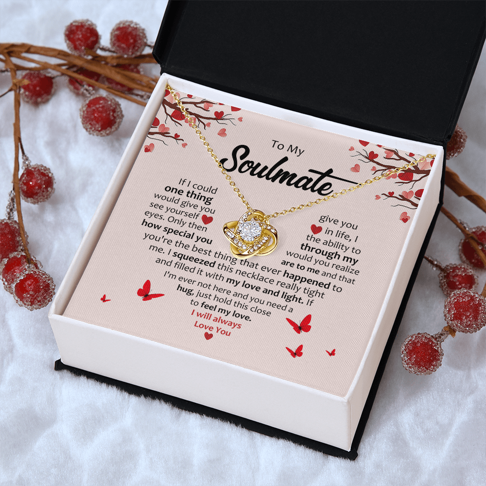 To My Soulmate | Love Knot Necklace