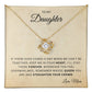 To My Daughter |  Love Knot Necklace | In your Heart | From Mom