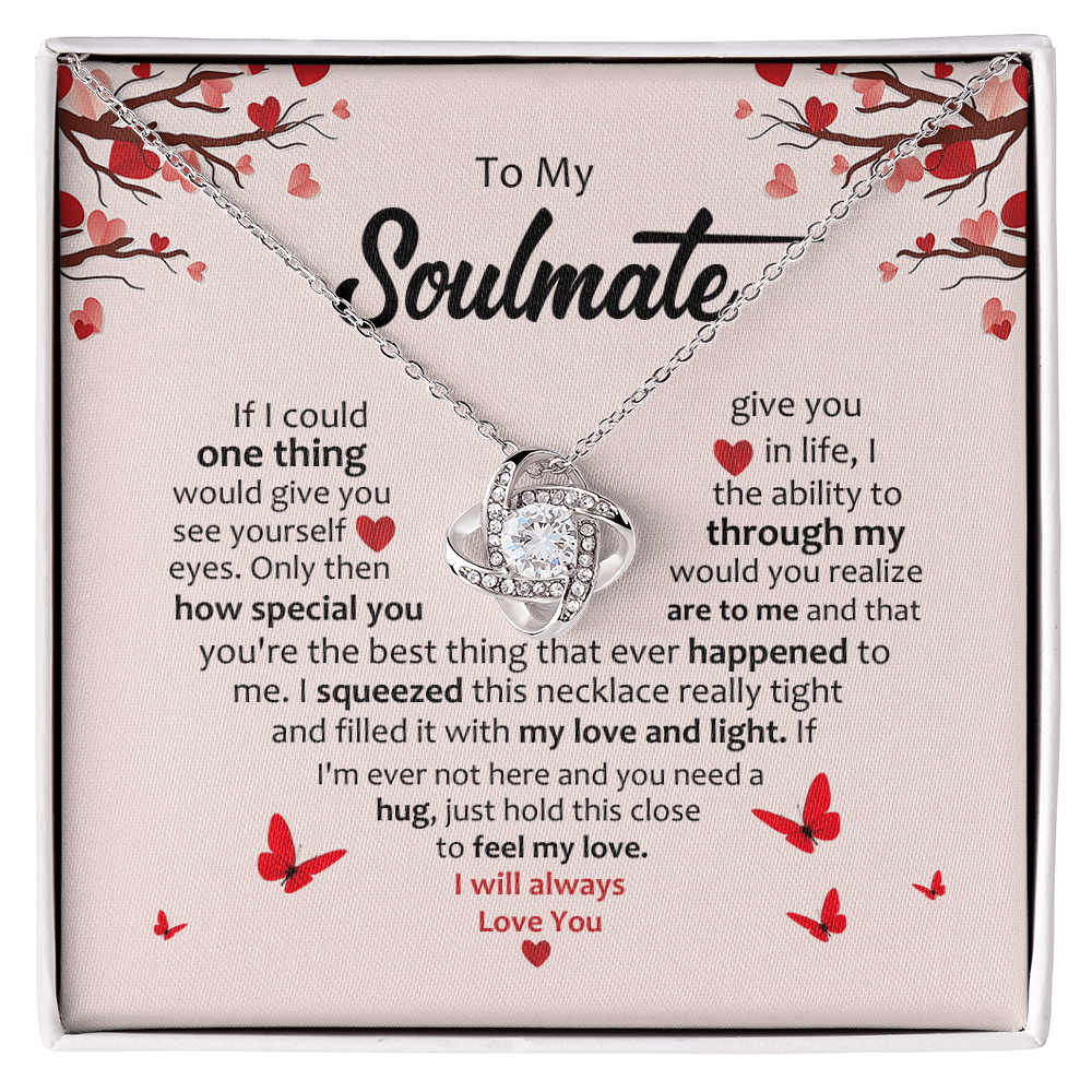 To My Soulmate | Love Knot Necklace