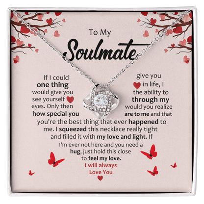 To My Soulmate | Love Knot Necklace