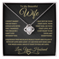 To My Beautiful Wife | Love Knot Necklace