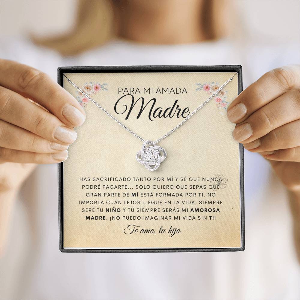 Para Mi Amada Madre | De Tu Hijo | Cadena Love Knot