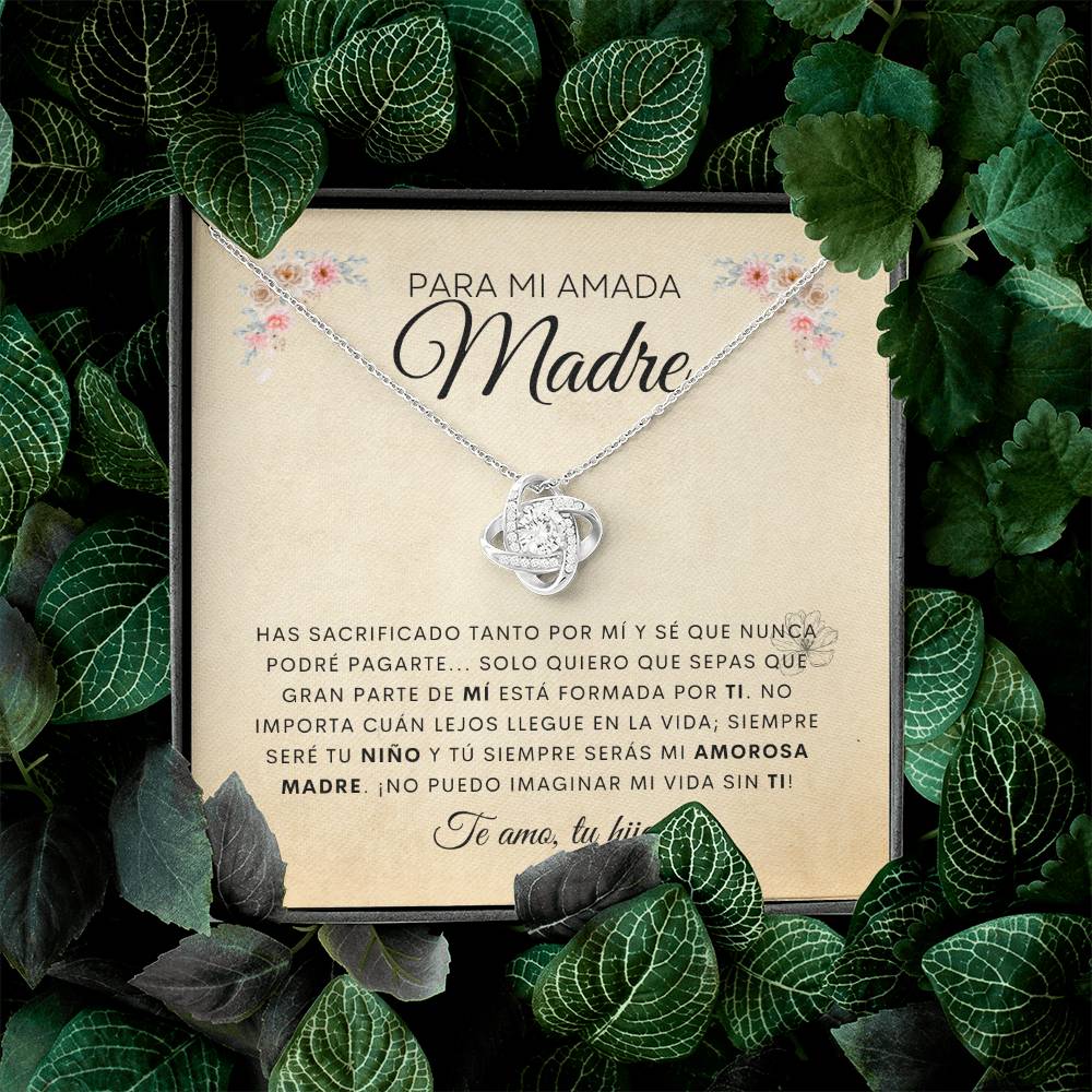Para Mi Amada Madre | De Tu Hijo | Cadena Love Knot