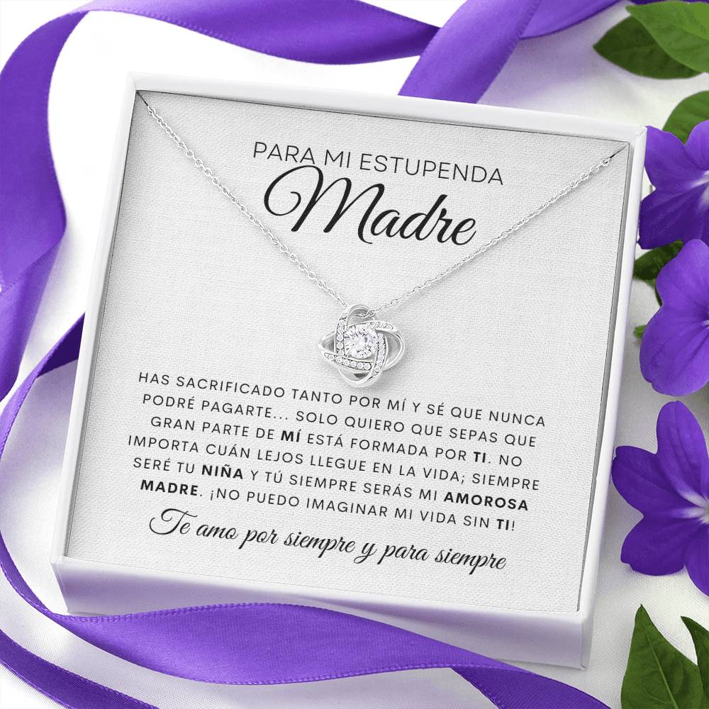 Para mi Estupenda Madre | De Tu Hijo | Cadena Love Knot