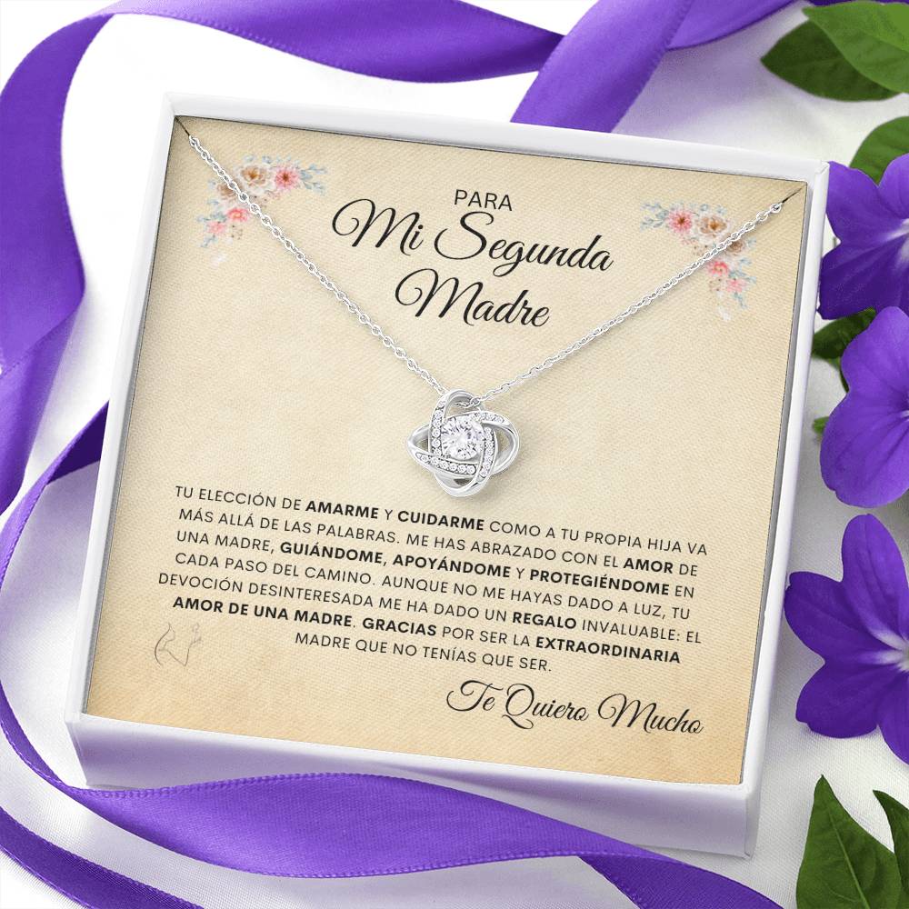 Para Mi Segunda Madre | De Tu Hija | Cadena Love Knot