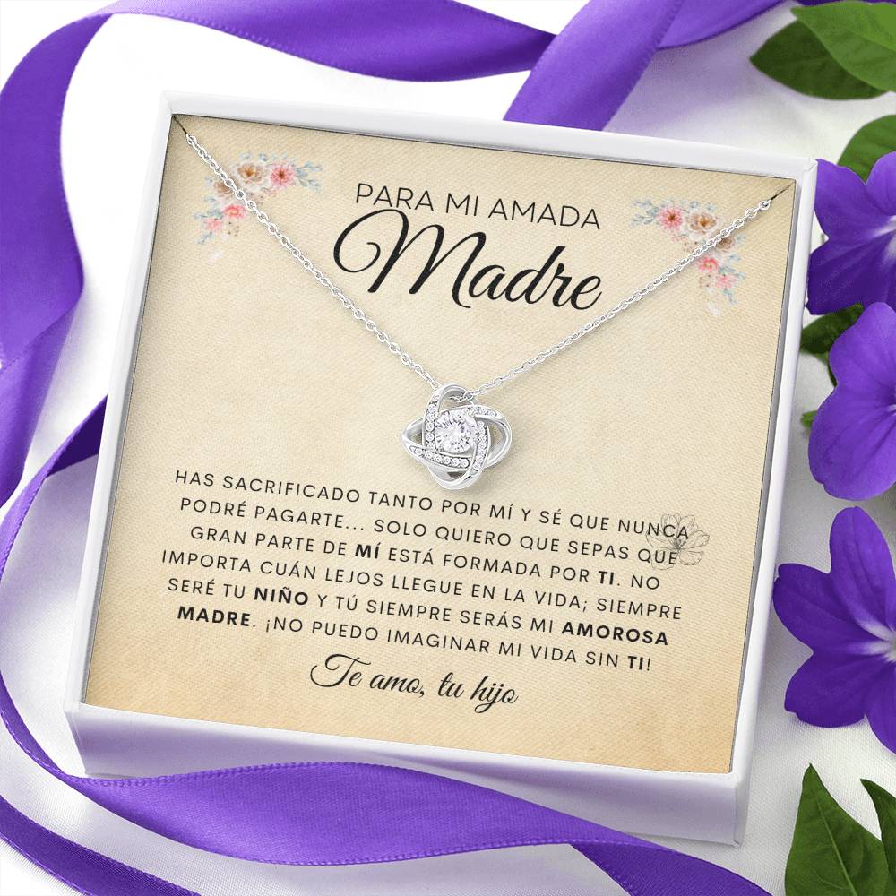 Para Mi Amada Madre | De Tu Hijo | Cadena Love Knot