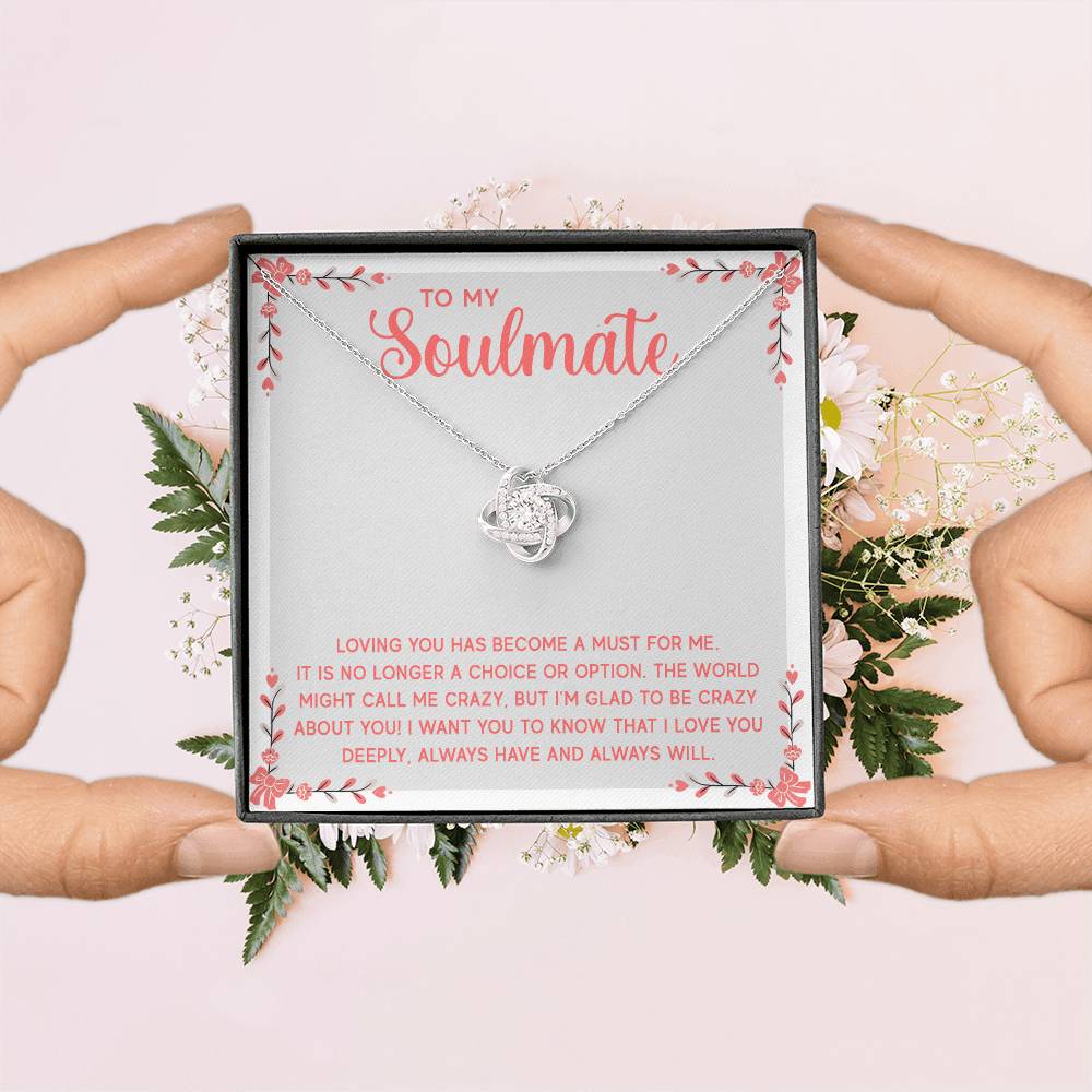 To My Soulmate | Love Knot Necklace