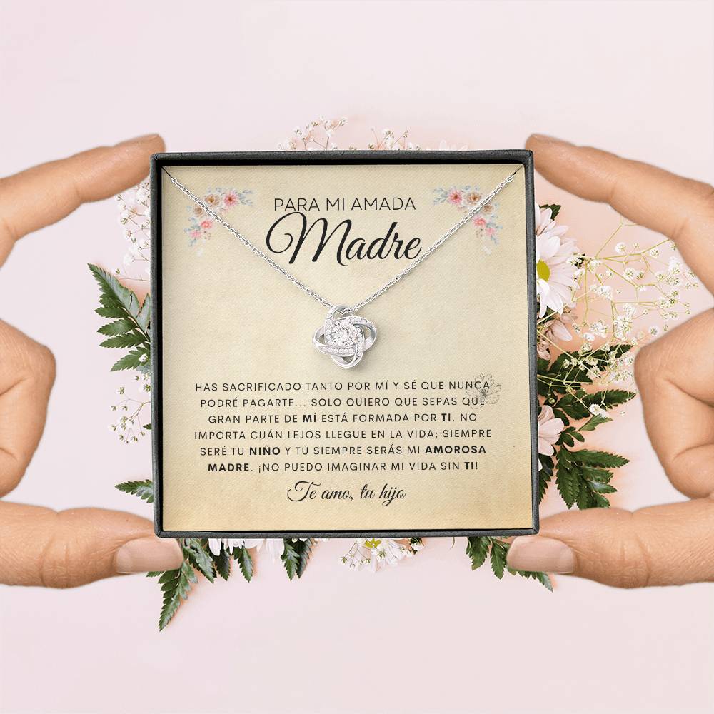 Para Mi Amada Madre | De Tu Hijo | Cadena Love Knot